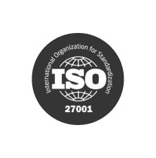 ISO 27001 certified information security management system compliance badge