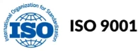 ISO 9001 certified quality management system accreditation badge