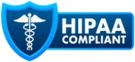 HIPAA compliant healthcare data privacy and security certification badge