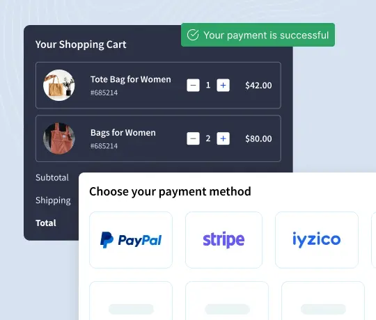 WooCommerce checkout page with custom payment gateway integration