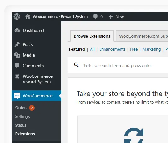 WooCommerce product management panel with inventory control